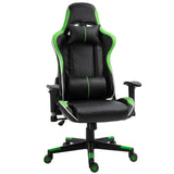 easycomfort easycomfort poltrona gaming con altezza e schienale regolabile sedia da ufficio nera e verde ean 8055776913735