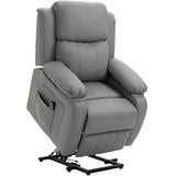 easycomfort easycomfort poltrona relax elettrica e alzapersona reclinabile fino 160 con telecomando in similpelle grigio