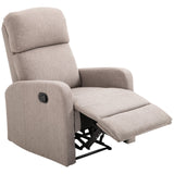 easycomfort easycomfort poltrona relax reclinabile manuale con poggiapiedi portata 125kg tessuto grigio 66 83 107cm ean 8054144137551