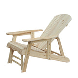 easycomfort easycomfort poltroncina a sdraio adirondack in legno da esterno con poggiapiedi ean 8055776912295