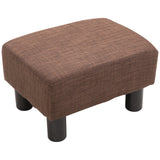 easycomfort easycomfort pouf poggiapiedi imbottito in legno massello marrone 40 x 30 x 24cm ean 8054111840132