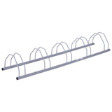 easycomfort easycomfort rastrelliera per 5 bici solida in acciaio argento 140 5 x 30 x 21 5cm ean 8054111842815