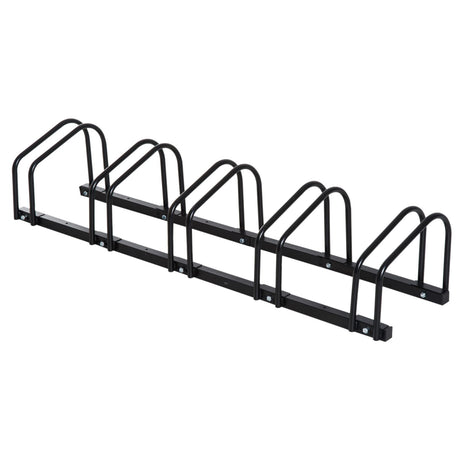 easycomfort easycomfort rastrelliera portabici parcheggio per 5 biciclette 130 33 27cm nero ean 8054111841818