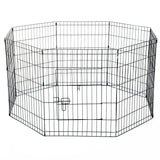 easycomfort easycomfort recinto per cani gatti cuccioli roditori recinzione rete gabbia 8 pezzi 61 x 61cm nero ean 8054111840927