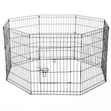 easycomfort easycomfort recinto per cani gatti cuccioli roditori recinzione rete gabbia 8 pezzi 76 x 61cm nero ean 8054111843324