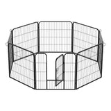 easycomfort easycomfort recinto recinzione per animali cuccioli cani 8pz 80x80cm nero ean 8054144134345