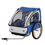 easycomfort easycomfort rimorchio bici bambini 2 posti con cinture di sicurezza in acciaio e tessuto oxford blu ean 8054144134734