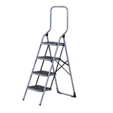 easycomfort easycomfort scala pieghevole in metallo con 4 gradini carico massimo 150kg 48x63x155cm