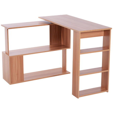 easycomfort easycomfort scrivania ad angolo multiposizione con 5 ripiani legno 120x110x74 5cm ean 8054111849715