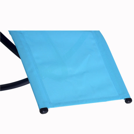 easycomfort easycomfort sedia a dondolo moderna in textilene blu 154x80x84cm ean 8054144138282