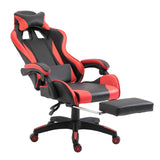 easycomfort easycomfort sedia da gaming o da ufficio ergonomica in similpelle nera e rossa ean 8055776914237