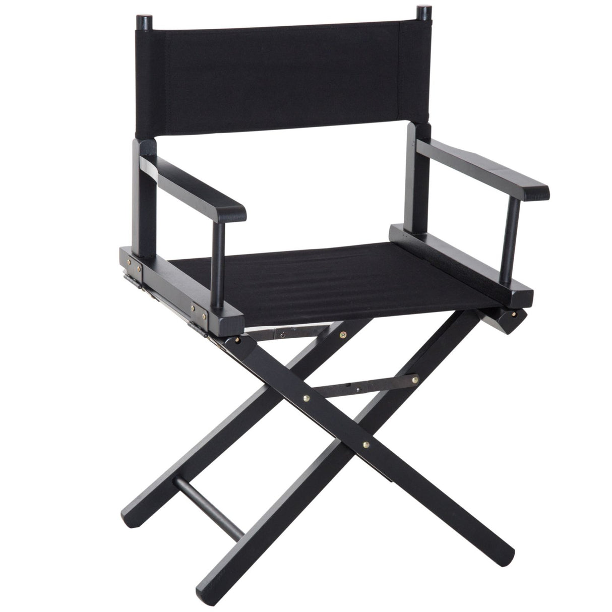 easycomfort easycomfort sedia da regista in legno di faggio e seduta in tessuto oxford nero ean 8054144134550