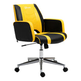 easycomfort easycomfort sedia da ufficio sedia da gaming sgabello racing ergonomica altezza regolabile girevole giallo ean 8054144136813