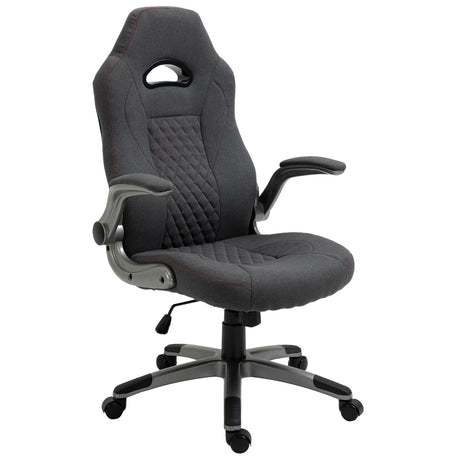 easycomfort easycomfort sedia gaming ergonomica e girevole in tessuto grigio 70 5x70x113 121cm