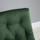 easycomfort easycomfort sedia moderna imbottita in metallo nero e tessuto verde ean 8055776915418