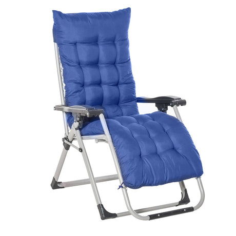 easycomfort easycomfort sedia sdraio pieghevole da giardino con schienale reclinabile blu ean 8054144134390