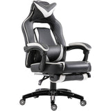 easycomfort easycomfort sedie da ufficio sedie da gaming ergonomica con rotelle in ecopelle bianco e nero ean 8055776916033