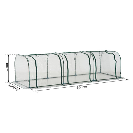 easycomfort easycomfort serra da giardino serre agricole per piante con 3 porte in acciaio e pvc transparente ean 8054111841672