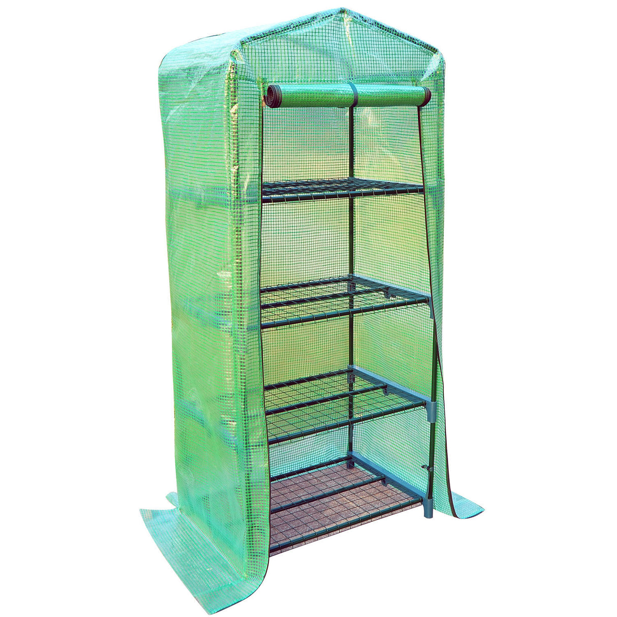 easycomfort easycomfort serra da giardino serre agricole per piante con 4 ripiani in pe 70x50x160cm verde ean 8054111846493