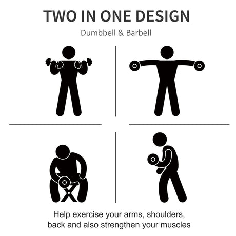 easycomfort easycomfort set 2 manubri convertibili in bilanciere 25kg totali con 12 dischi pesi acciaio e plastica allenamento a casa ean 8054111840484