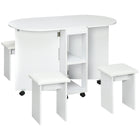 immagine-1-easycomfort-easycomfort-set-da-cucina-5-pezzi-tavolo-pieghevole-con-2-ripiani-e-4-sgabelli-in-legno-truciolato-bianco