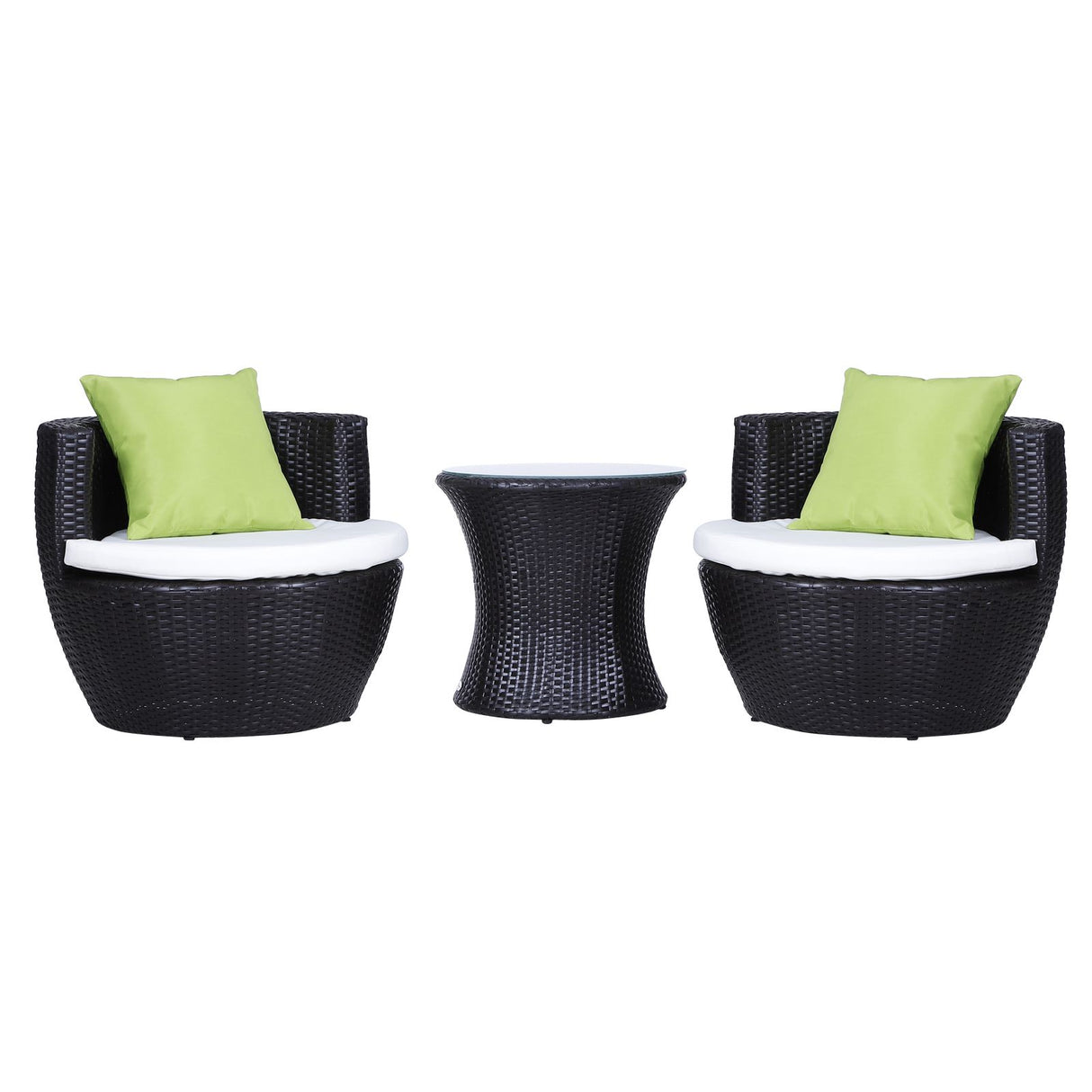 easycomfort easycomfort set mobili in rattan set 2 poltrone tavolino con cuscini 3pz giardino ean 8055776916545