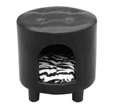 easycomfort easycomfort sgabello cuccia con cuscino per cane gatto nero 39x39x42 cm ean 8054111846004