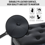 easycomfort easycomfort sgabello panchetta panchina sedia per pianoforte con vano portaoggetti nero 75x35x50 cm ean 8054144134031