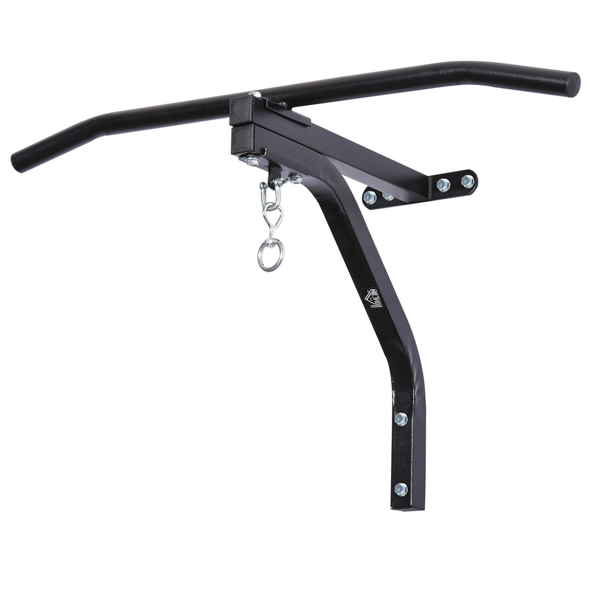 easycomfort easycomfort staffa di supporto per sacco da boxe con barra per trazioni 93x47x51cm nero