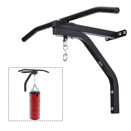 easycomfort easycomfort supporto per sacco da boxe barra pull up per sollevamento portata 130kg in acciaio nero 93x47x51cm ean 8054111840798