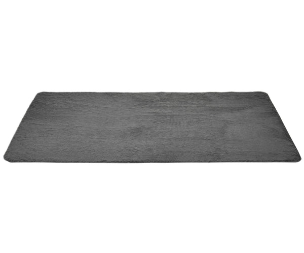 EASYCOMFORT Tappeto Moderno in Poliestere e Gommapiuma per Camera da Letto,  Soggiorno e Sala da Pranzo, 230x160 cm, Grigio