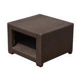 easycomfort easycomfort tavolino da giardino in pe rattan marrone 56x56x44 5cm ean 8054144137308