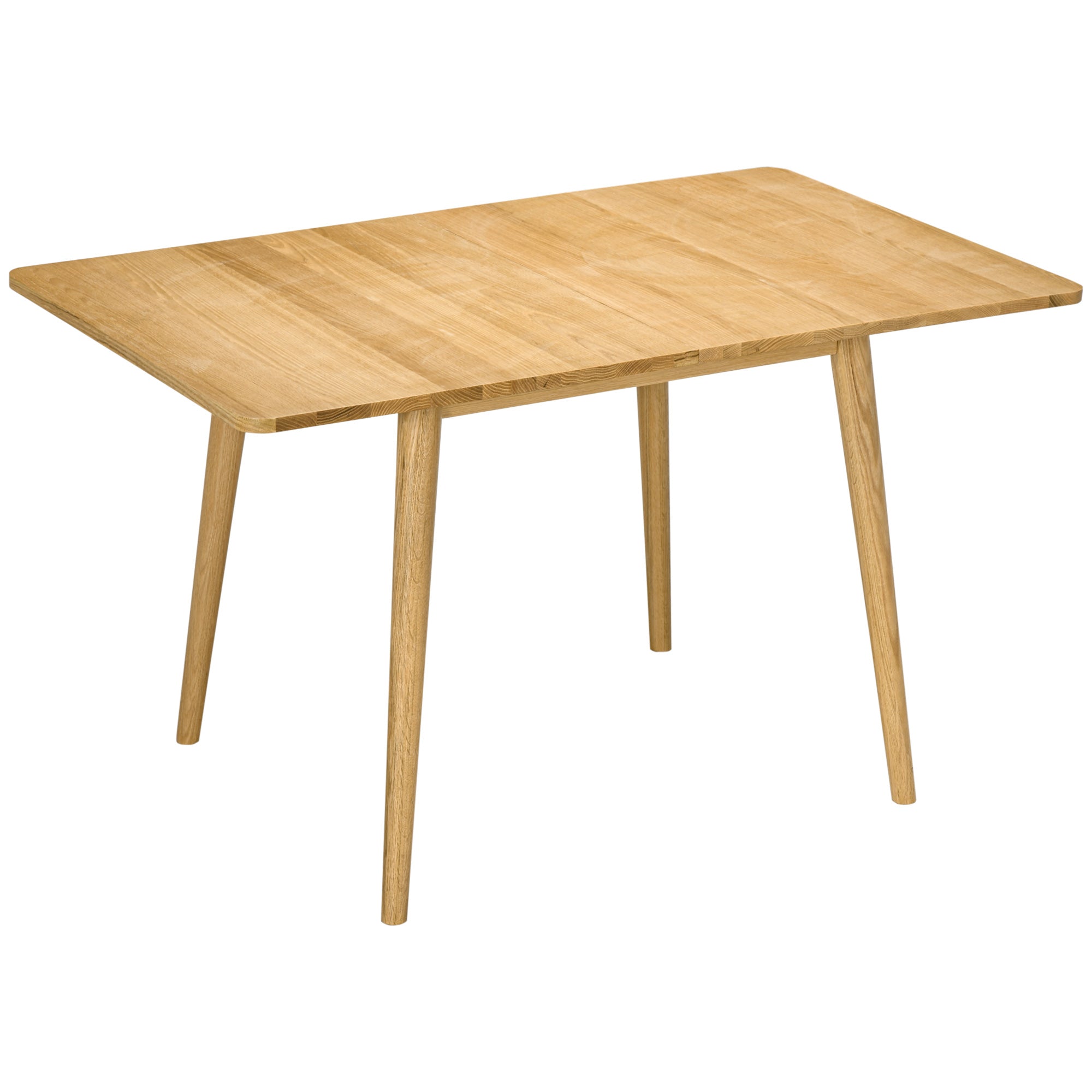 EASYCOMFORT Tavolo da Pranzo Pieghevole Salvaspazio in Legno, 90x60x74cm,  Quercia