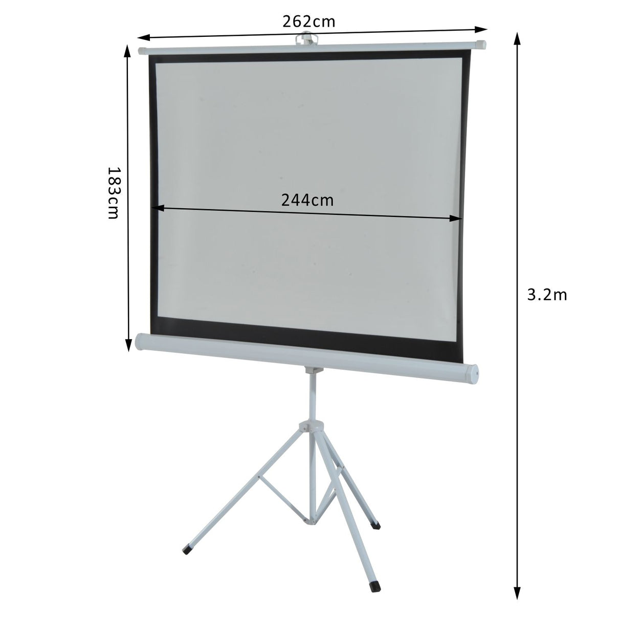 easycomfort easycomfort telo proiettore 120 pollici formato 43 con treppiedi ean 8054144132433