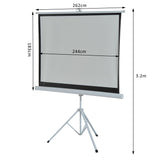 easycomfort easycomfort telo proiettore 120 pollici formato 43 con treppiedi ean 8054144132433