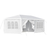 easycomfort easycomfort tendone gazebo 6x3m con pareti laterali rimovibili per giardino bianco ean 8055776912004