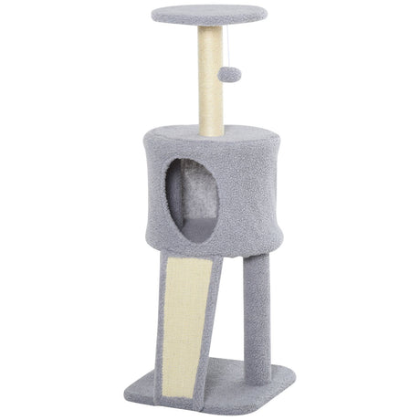 easycomfort easycomfort tiragraffi a colonna per gatti con 3 livelli cuccia e corda sisal grigio ean 8054111842921
