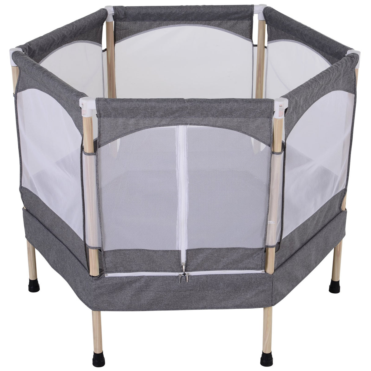 easycomfort easycomfort trampolino elastico per bambini 3 12 anni max 80kg con rete di protezione grigia ean 8054144138022