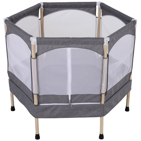 easycomfort easycomfort trampolino elastico per bambini 3 12 anni max 80kg con rete di protezione grigia ean 8054144138022