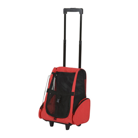 easycomfort easycomfort trolley zaino 2 in 1 per piccoli animali domestici rosso 35x27x49cm ean 8054111842730