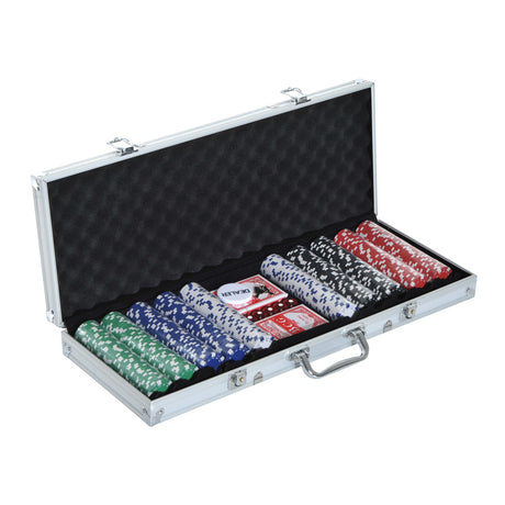 easycomfort easycomfort valigetta poker professionale in alluminio set poker con 500 fiches e 2 mazzi per texas holdem e blackjack ean 8054111844055