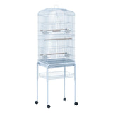 easycomfort easycomfort voliera per uccellini con ruote alta 153cm in metallo trespoli e altalena ean 8054144130057