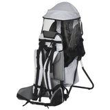 easycomfort easycomfort zaino porta bimbo per trekking pieghevole impermeabile e con tettuccio rimovibile 38x77x87 5cm grigio