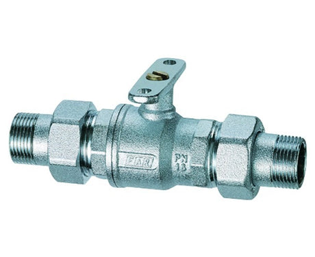 far valvola di zona a sfera far 2 vie motorizzabile ottone guarnizioni di tenuta o ring in epdm e sedi in ptfe modello 1 codice 30151 ean 8032625916819