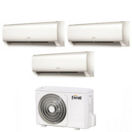 ferroli climatizzatore condizionatore ferroli trial split inverter serie diamant m 91212 con 27 3 r 32 wi fi integrato 90001200012000 novita