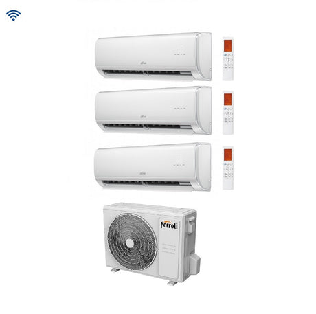 ferroli climatizzatore condizionatore trial split inverter ferroli giada m 9000900012000 btu con 27 3 wi fi integrato alexa e google home 9912 novita