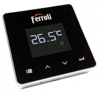 ferroli cronotermostato ferroli settimanale riscaldamento wifi ios e android batterie stilo programmazione digitale 013010xa connect ean 8028693885232