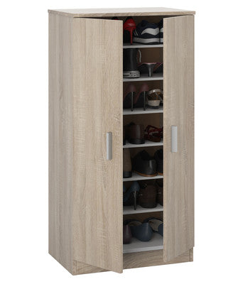 fores armadio scarpiera fores modello basic a 6 ripiani cm 55x36x108h rovere