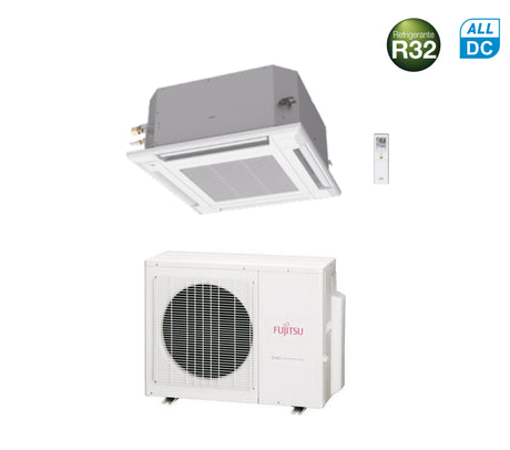 fujitsu climatizzatore condizionatore fujitsu cassetta 4 vie serie kv eco 12000 btu r 32 cod auxg12kvla a novita
