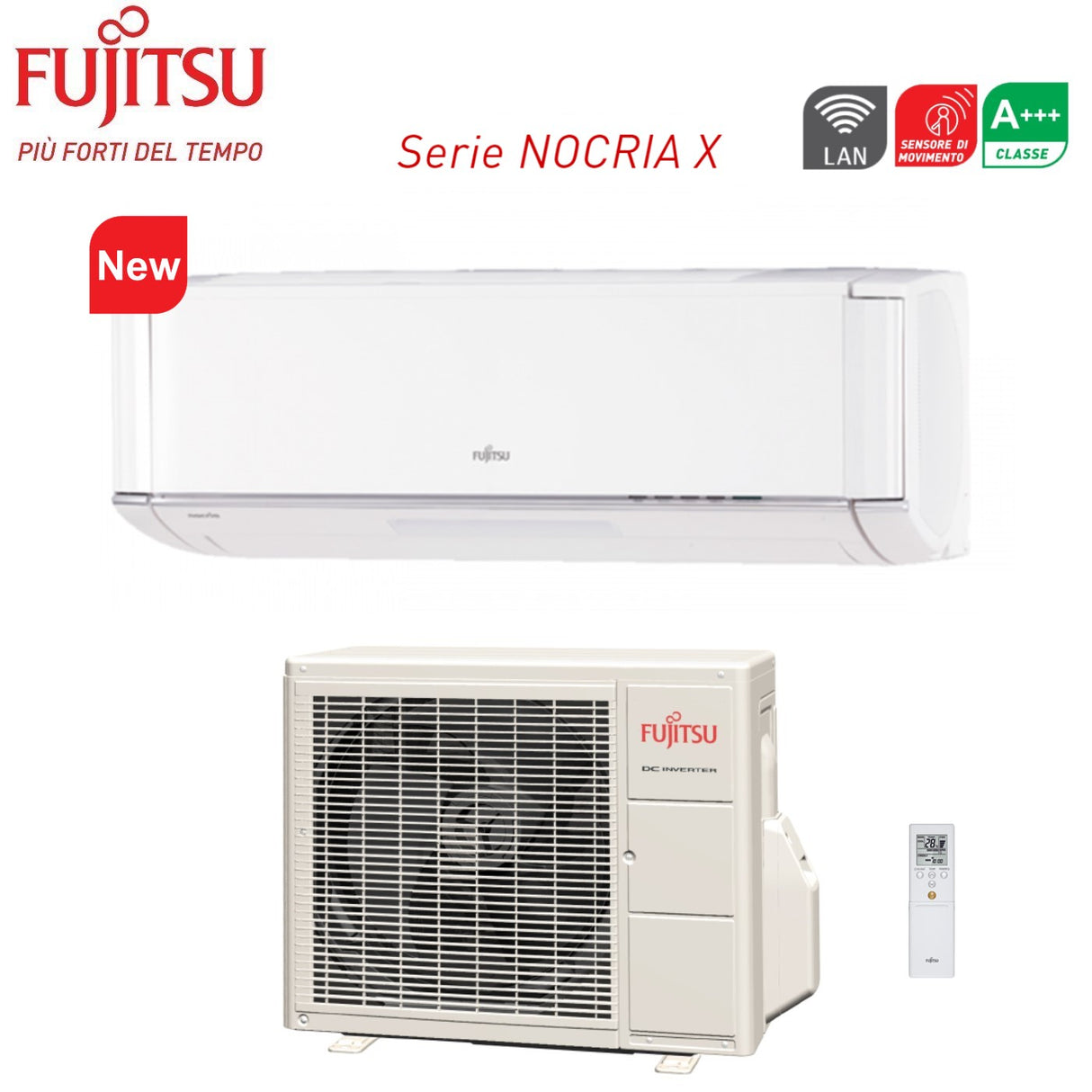 fujitsu climatizzatore condizionatore fujitsu inverter serie nocria x 9000 btu asyg09kxca r 32 wi fi integrato classe a novita ean 8059657009555
